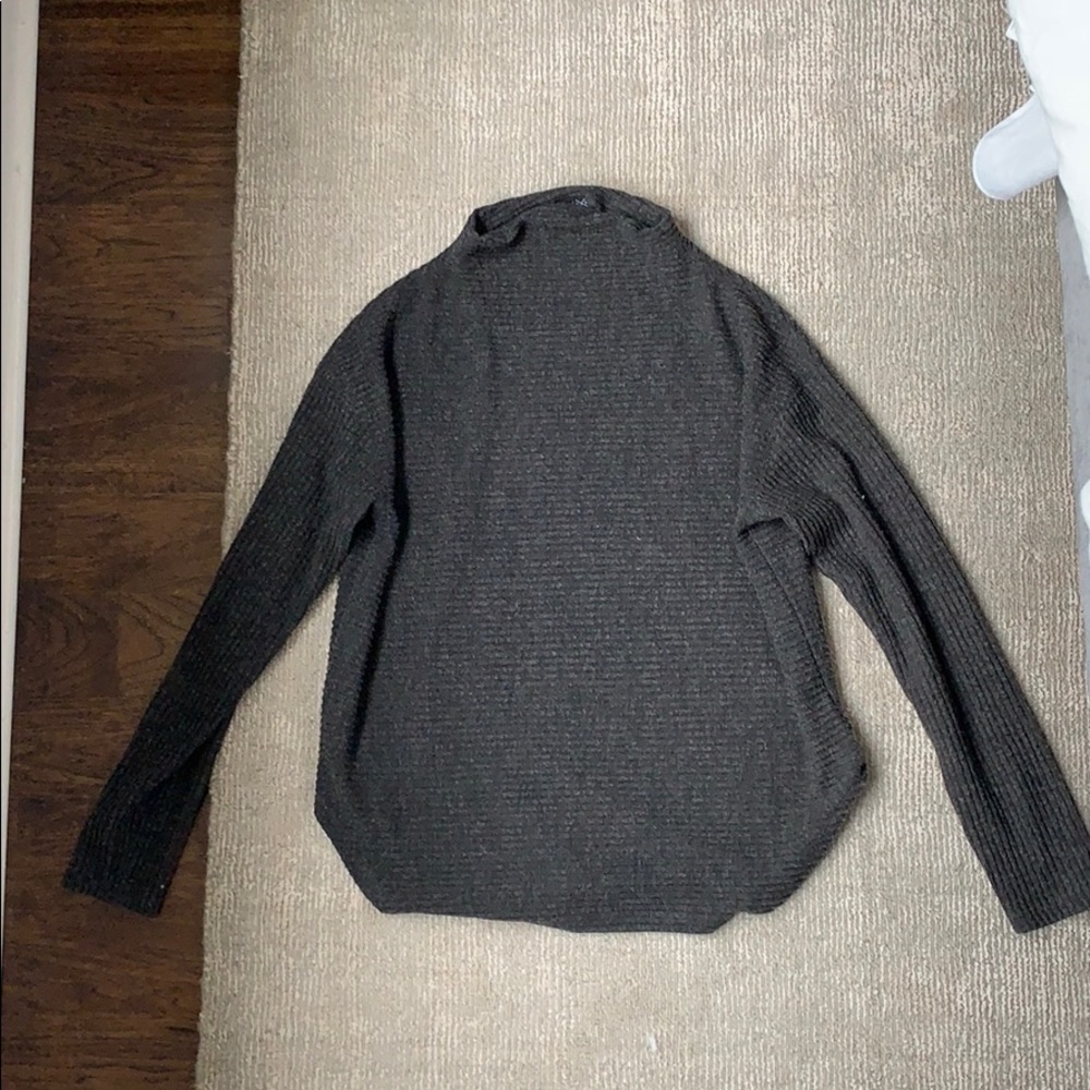 Gentle Fawn Mock Neck Gray Sweater